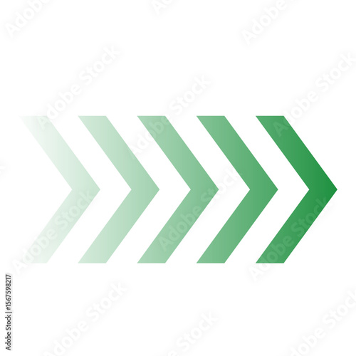 進行方向を示すグラデーションの矢印