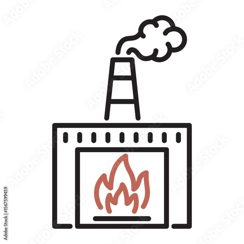 Recycling icon - Incineration