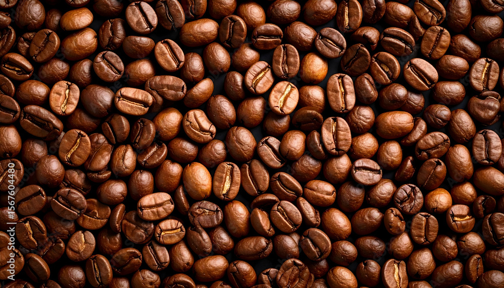 Fototapeta premium Roasted Coffee Beans Background.