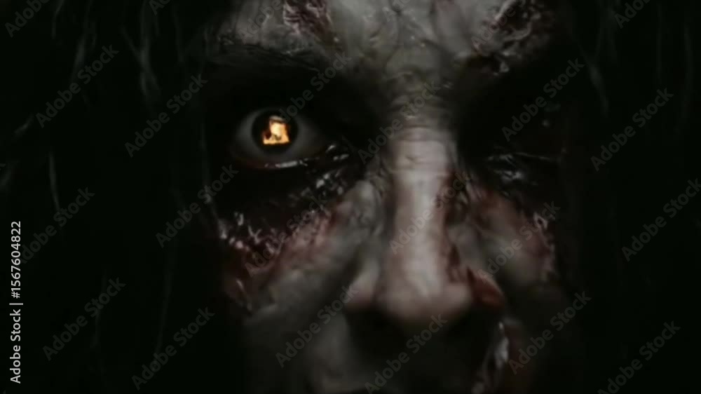 The terrifying ghost of a woman The terrifying ghost of a woman