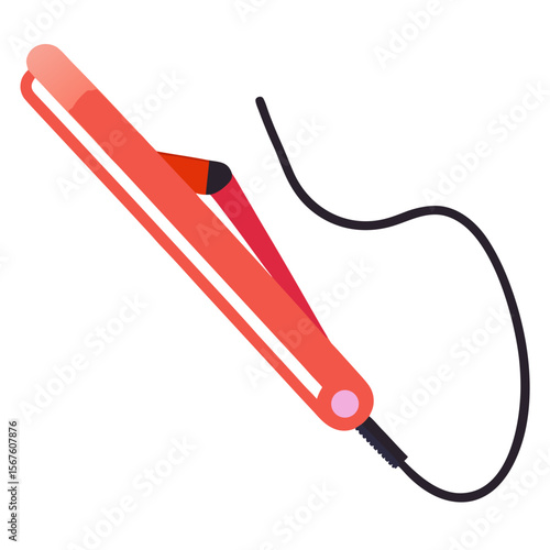 Hair Straightener  Electronic Device Icon  High-Quality AI Vector Design for Tech Projects
