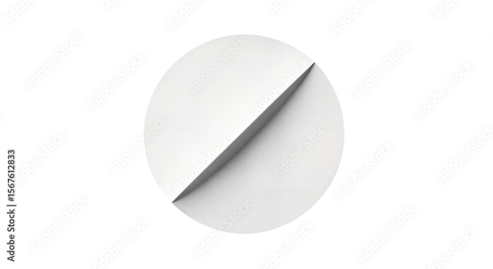 blank white round paper sticker label isolated with clipping path on white background blank white round paper sticker label isolated with clipping path on white background