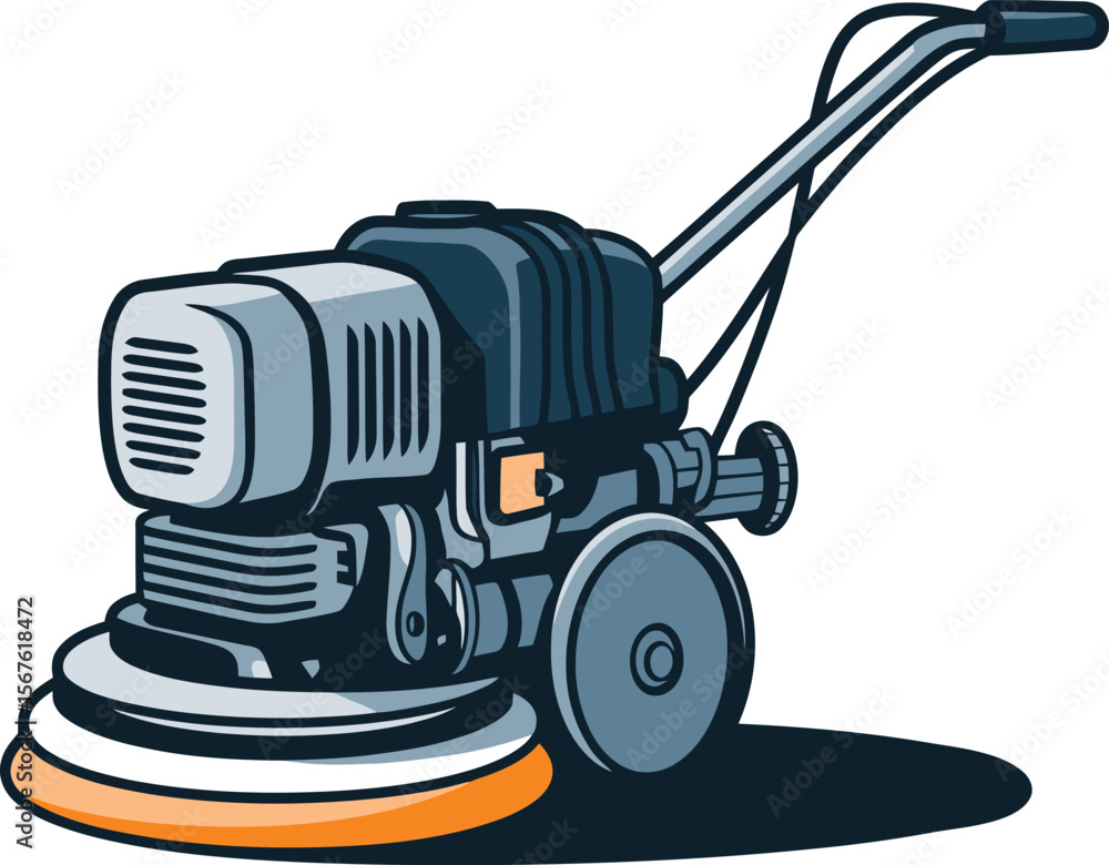 Fototapeta premium Powerful Floor Grinding Machine Concrete Polishing Equipment