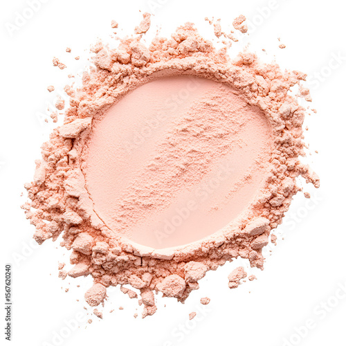 Peach powder makeup texture swatch beauty product sample