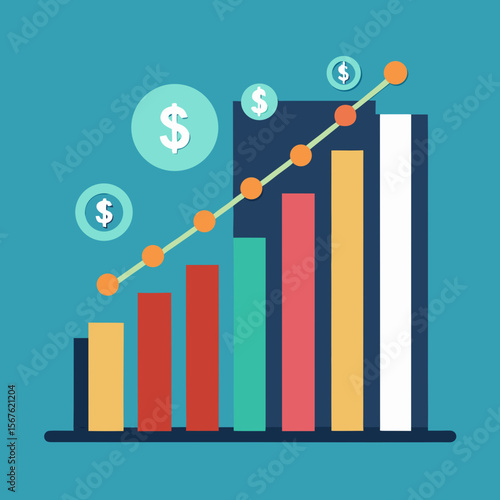 vector-infographic-style-bar-chart-growing
