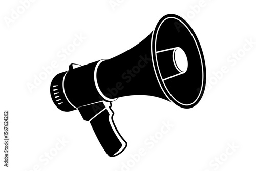 Powerful Announcement Megaphone Illustration for Marketing and Communication