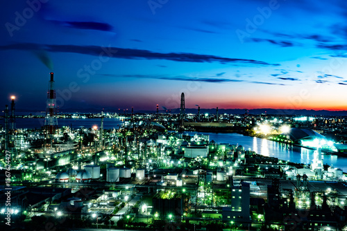 工場夜景・四日市コンビナート