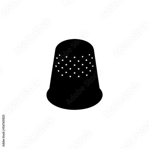 Practical Thimble Silhouette Sewing Tool Craft Accessory Needlework Aid