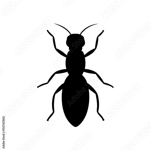Tiny Termite Insect Silhouette Pest Bug Nature Colony Destroyer