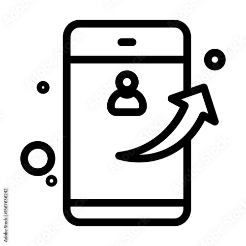 outgoing call line icon