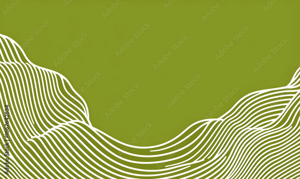 custom made wallpaper toronto digitalAbstract Line Art on Vibrant Green Background for Creative Projects
