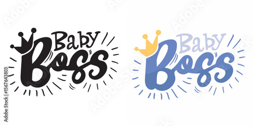 Flat hand drawn doodle lettering quote about little baby. Lettering for t-shirt design, mug print, bag print, clothes fashion. 100% hand drawn vector image. Baby shower.