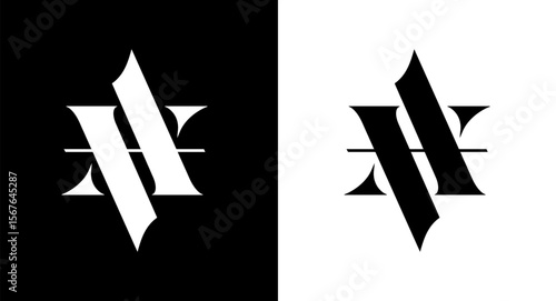 Initial luxury and modern letter AA logo icon design template vector, Initial Based Alphabet Icon Logo