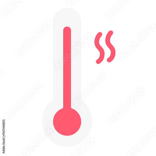 Thermometer icon vector illustration. Hot weather icon illustration.