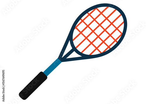 badminton racket and shuttlecock