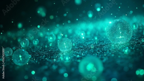 Blue light biological microscopic close-up