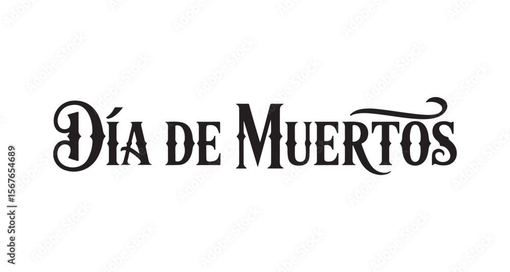 Elegant Dia de Muertos Typography Celebratory Lettering for Day of the Dead Celebrations and Festive Occasions Cultural Icon Elegant Dia de Muertos Typography Celebratory Lettering for Day of the Dead Celebrations and Festive Occasions Cultural Icon