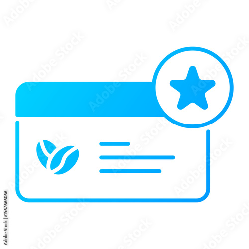 Loyalty card icon. card, reward, stamp, membership, points, customer, discount, promotion. Vector Icon Illustration