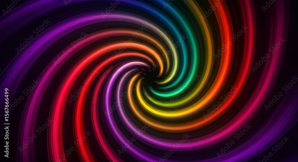 Obraz premium Psychedelic spiral swirl