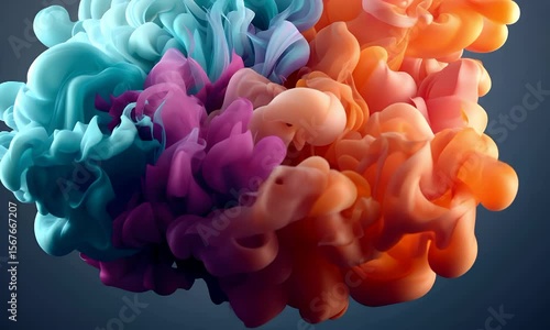 Vibrant Abstract Swirls of Color in High-Resolution Display