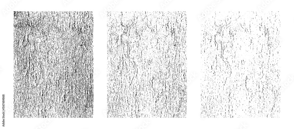 Fototapeta premium Black Grunge Texture Overlay and Distressed Surface Effect with Scratched Noise Illustration on Transparent background