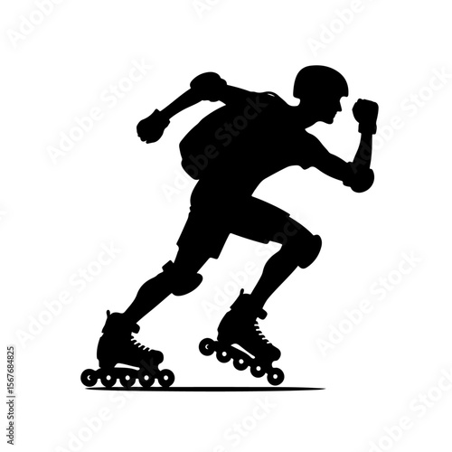  Rollerblade  Silhouette ,  Rollerblade vector