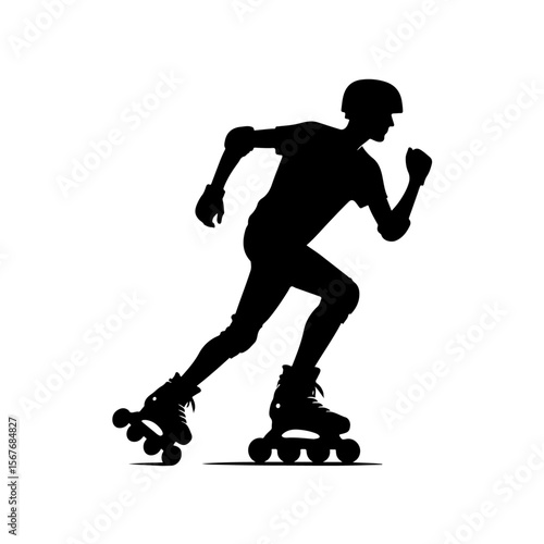 Rollerblade  Silhouette ,  Rollerblade vector