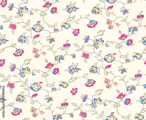  beautiful connecting pastels colour floral print pattern 