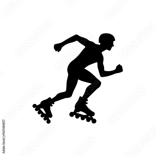  Rollerblade  Silhouette ,  Rollerblade vector