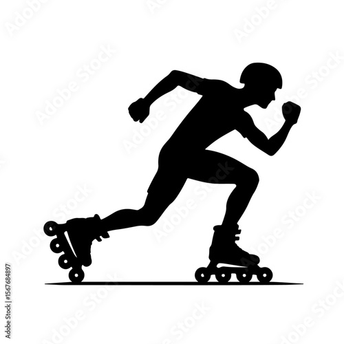  Rollerblade  Silhouette ,  Rollerblade vector