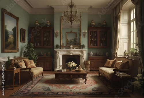 interior of the old house