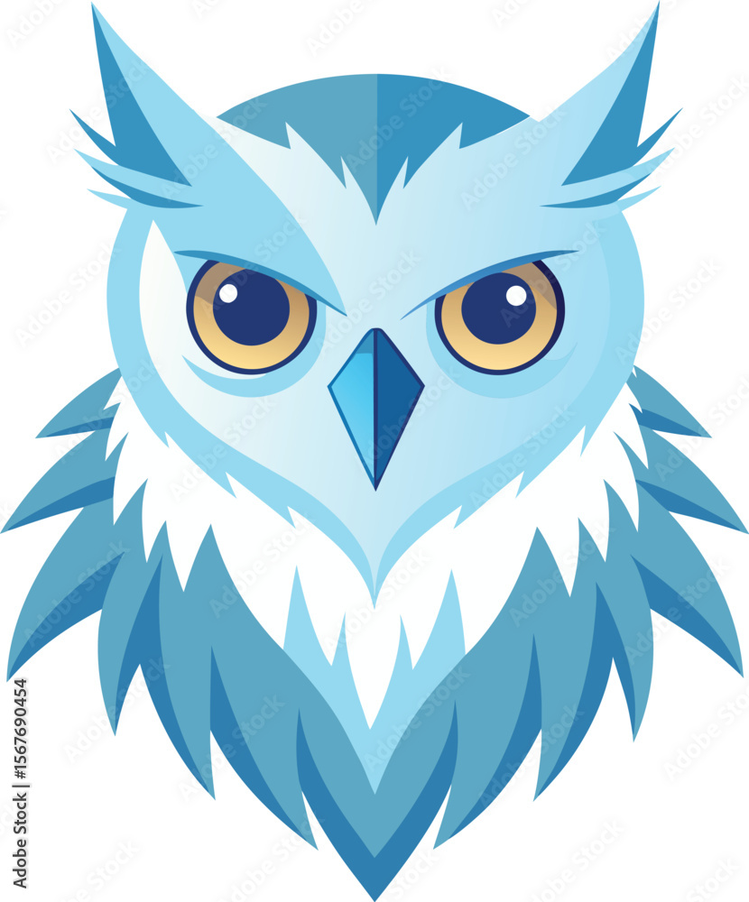 Obraz premium Ice Phoenix Warrior Bird Vector