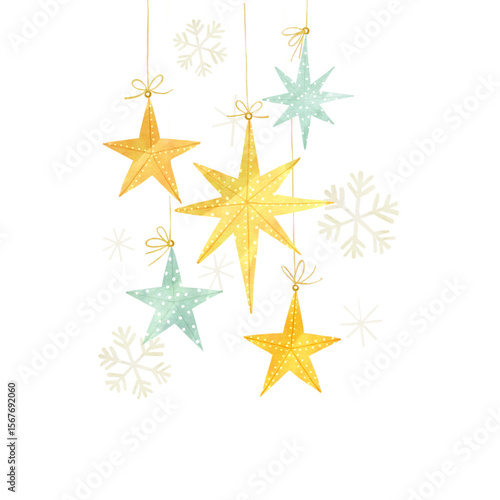 golden christmas star