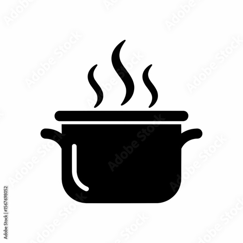 Steaming Pot Icon Simple, Clean, and Versatile Vector Graphic