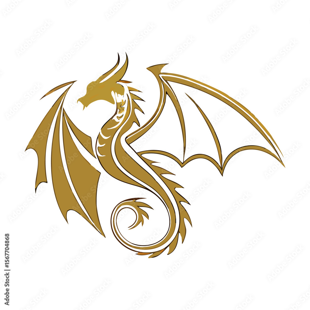 Fototapeta premium Set of three dragons