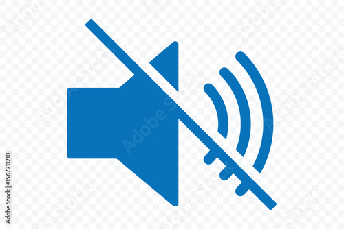 Mute icon. Sound off, Voice mute icon buttons. Vector illustration