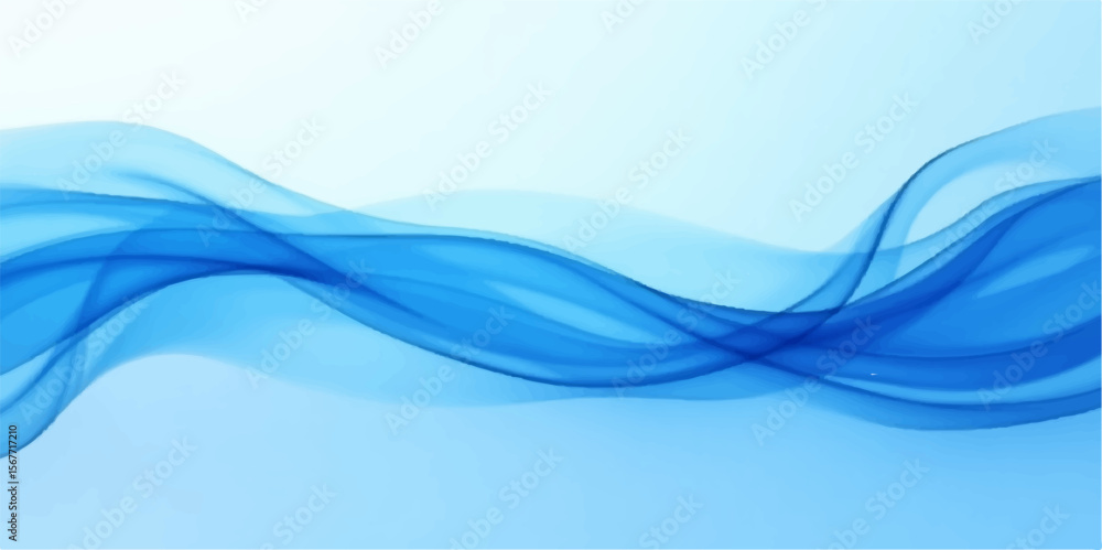Obraz premium Bright sky blue abstract wave background with glowing motion and smooth ripple texture