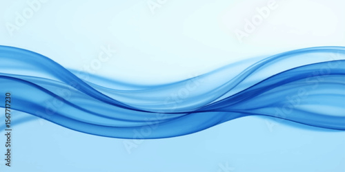 Soft blue abstract wave background with minimal design and clean flowing motion texture