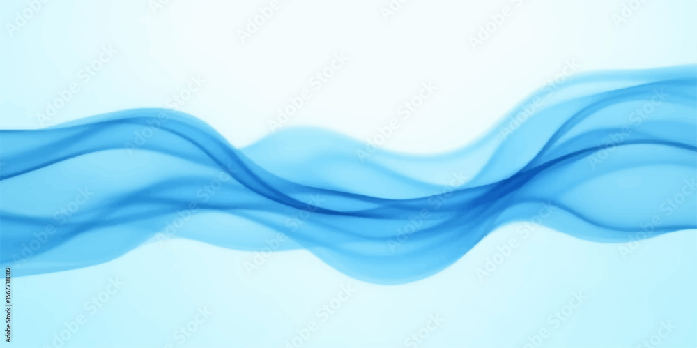 Fototapeta premium Abstract blue background with flowing lines and swirling liquid patterns