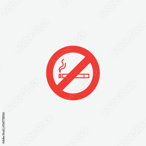 Vector of a no smoking sign featuring a cigarette with smoke, enclosed in a prohibition symbol. Ideal for health, safety, and anti-smoking campaigns. Free Download Vector of a no smoking sign featuring a cigarette with smoke, enclosed in a prohibition symbol. Ideal for health, safety, and anti-smoking campaigns. - GFXLoad