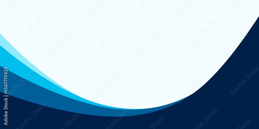 Obraz premium Blue Wave Abstract Background for Corporate Business Banner Template