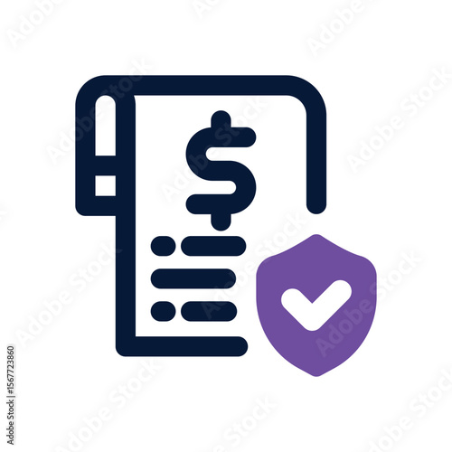 insurance duotone icon. Sleek and modern vector icon for websites, mobile apps, marketing materials, and corporate design. Fully scalable and ready to use.