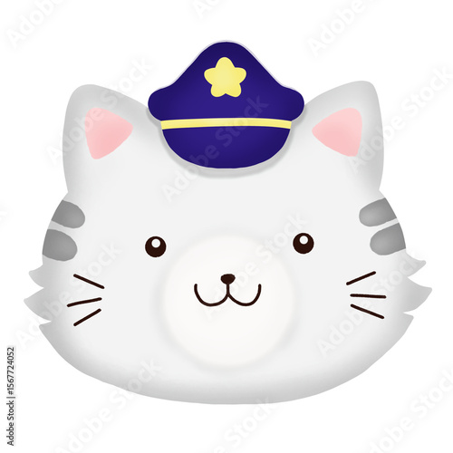 Little police cat.