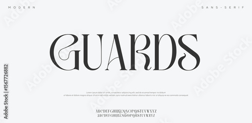 Guards alphabet small lettering a to z font family