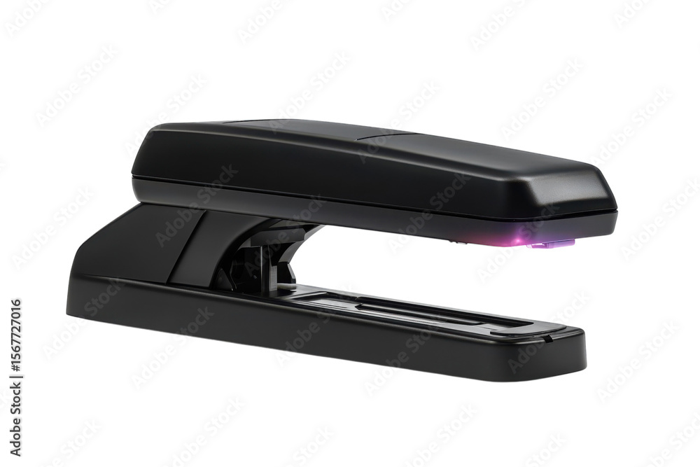Modern Black Stapler Desk Essential Home Office Supplies Workplace Tools Productivity on transparent background Modern Black Stapler Desk Essential Home Office Supplies Workplace Tools Productivity on transparent background