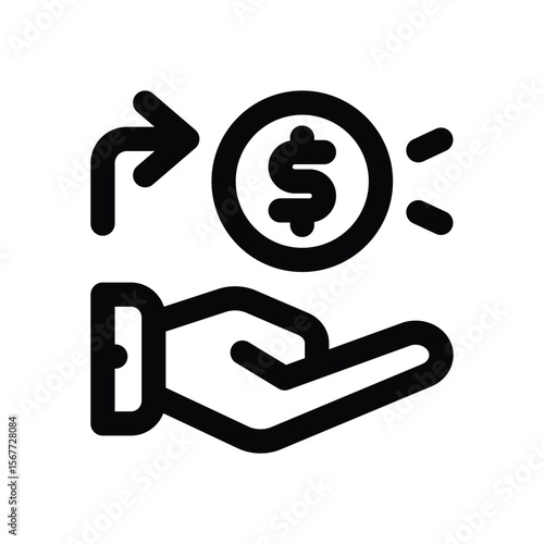 income line icon. Clean and minimalist vector icon for websites, mobile apps, presentations, and logos. Fully scalable and customizable for any project.