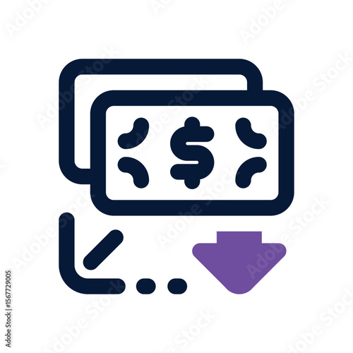 deflation duotone icon. Sleek and modern vector icon for websites, mobile apps, marketing materials, and corporate design. Fully scalable and ready to use.