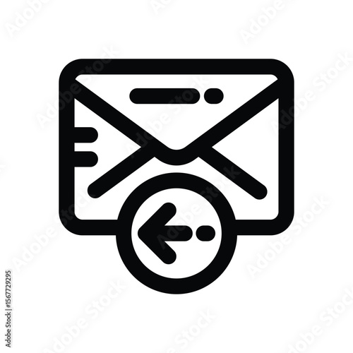 autoresponder line icon. Clean and minimalist vector icon for websites, mobile apps, presentations, and logos. Fully scalable and customizable for any project.