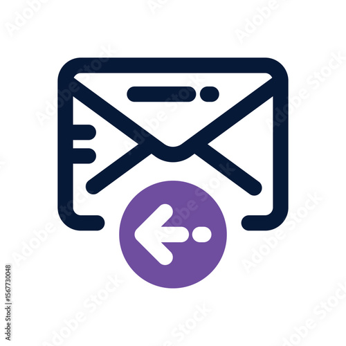 autoresponder duotone icon. Sleek and modern vector icon for websites, mobile apps, marketing materials, and corporate design. Fully scalable and ready to use.