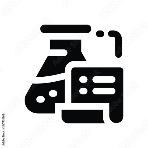 formula glyph icon. Strong and solid vector icon for websites, mobile interfaces, presentations, and visual branding. High quality and easy to edit.